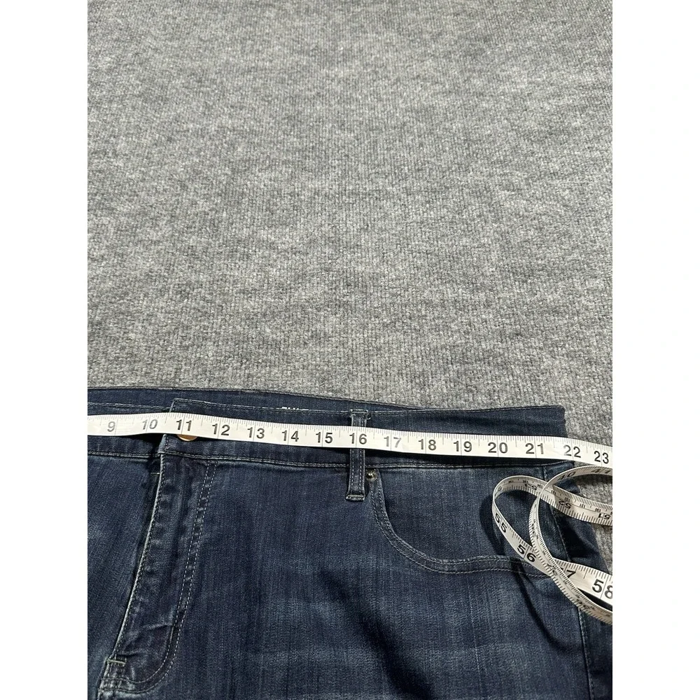 Mugsy Jeans Mens 44x30 Blue Fultons Straight Leg Dark Wash Stretch Denim